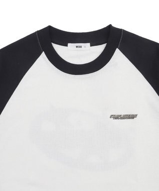 WEGO 【ユニセックス着用ITEM】ラグラングラフィックBIG　T（SS） ブラック
