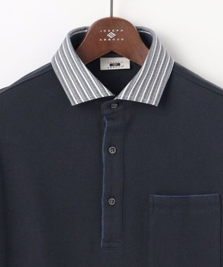 JOSEPH ABBOUD 【軽量・保形・快適な肌触り】ウィンターダディポロ ネイビー系1