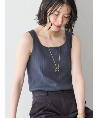 AMERICAN HOLIC 針抜きメッシュタンクトップ Charcoal Gray