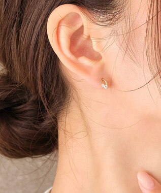 Phoebe 【K10】センシュアルリーフピアス ゴールド