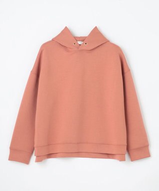 ANY L 【洗濯機可】クロップド丈ダンボールパーカー コーラル