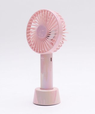 WEGO 【冷却/携帯扇風機/熱中症対策】オーロラハンディファン ライトピンク