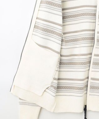 JOSEPH ABBOUD MOUNTAIN 【UNISEX】ジャガード柄 ZIPニット アウター アイボリー系7