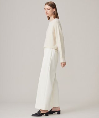 ICB 【洗える】ソフトカシミヤミックス ラメノットヤーンニット オフ系