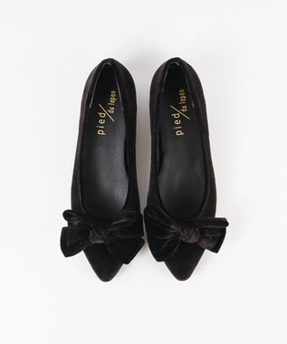 BONTRE 【pied du lapan/ピエドラパン】ベロアリボンパンプス/50760ZI