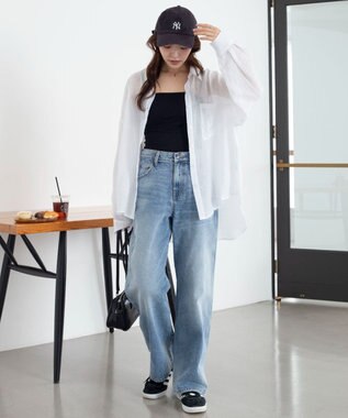 WEGO 【2026年春夏新作】シアーシャツ ホワイト