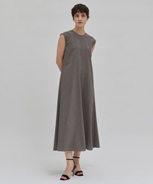 BEIGE， 【洗える/接触冷感/速乾/UVケア対応】BATEAU / Aラインドレス C.Gray