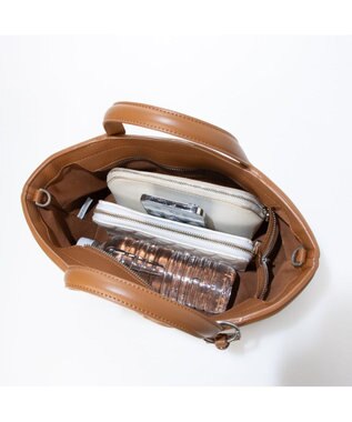 UNBILLION カカトゥ kakatoo / ハンドルポイント2wayトートバッグ ブラウン