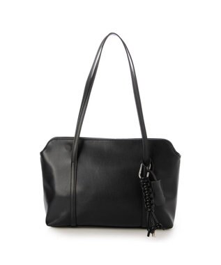 UNBILLION カシュカシュ cachecache / 結びチャーム付き2wayワイドトート ブラック