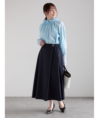 Te chichi レースカフスブラウス サックスブルー