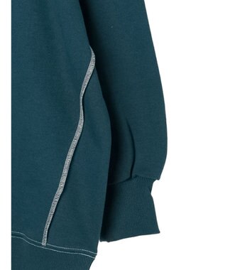 earth music&ecology 配色ルーズスウェット Green