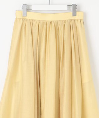 自由区 【カトリエムブーケ】Silhouette evasee シアーフレアスカート ライトイエロー