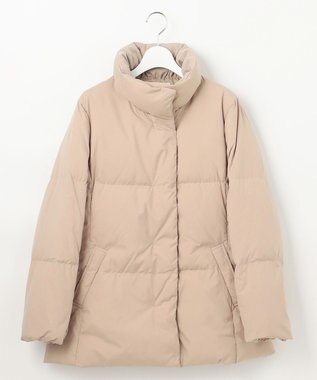 J.PRESS LADIES L 【洗える】ブラッシュドマルチポリ ショート ダウンコート ベージュ系