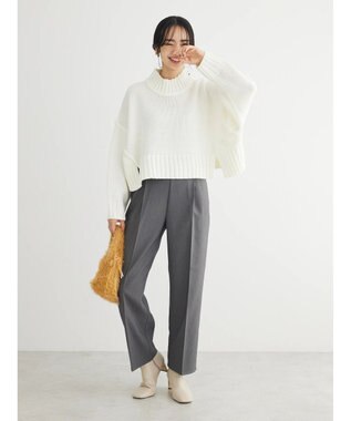 Green Parks ・ＳＵＧＡＲ　ＳＰＯＯＮ　ハイネックショートニット Off White