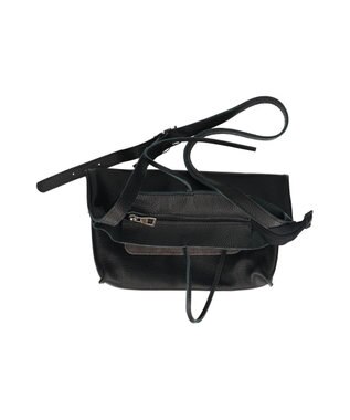 INTER-CHAUSSURES 【ANDREA CARDONE】ミディアムサイズレザートートバッグ ブラックコンビ