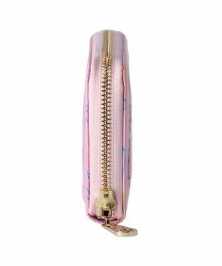 tsumori chisato CARRY 葉っぱ ラウンドファスナー長財布 ピンク