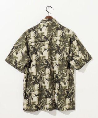 JOSEPH ABBOUD MOUNTAIN 【イタリア素材/軽量/撥水/ストレッチ】X-WAVEヤシパターン シャツ カーキ系6