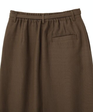 CRAFT STANDARD BOUTIQUE リネンライクラップ風スカート Brown