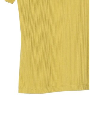 Green Parks リブ肩デザイン５分袖プルオーバー Black