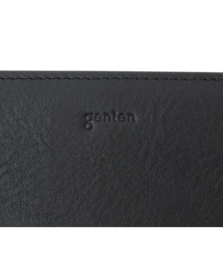 genten ミネルヴァ2 二つ折り財布内Lファスナー クロ