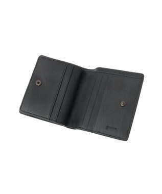 genten ミネルヴァ2 二つ折り財布内Lファスナー クロ