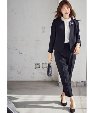 ANY SIS 【洗える】フリルネックスタンド ブラウス オフ