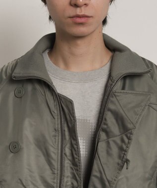 WEGO ナイロンスタンドブルゾン カーキ