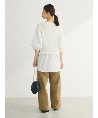 Green Parks テレコドッキングチュニック Ecru