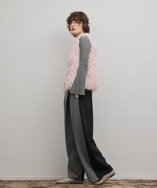 GRACE CONTINENTAL フリンジベスト ピンク