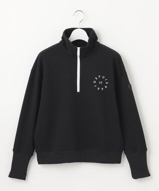 23区GOLF 【WOMEN】ハーフジップスウェット ブラック系