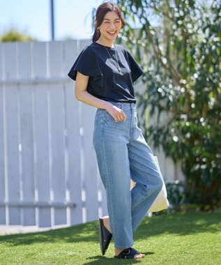 ANY L 【洗濯機可能/ストレッチ】ライトウェイトデニム フェードインディゴ