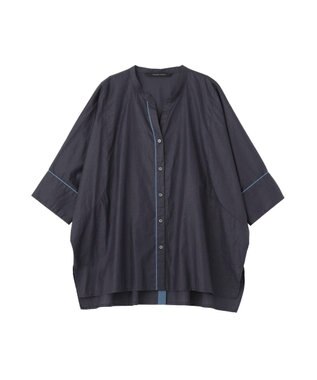 YECCA VECCA ペーパータッチドルマンシャツ Navy
