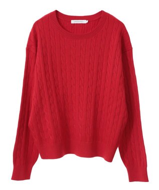 AMERICAN HOLIC バイパチケーブルニットプルオーバー Red