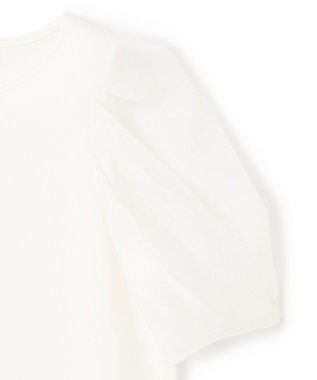 uncrave ダブルフェイスジャージー オーガンジーコンビトップス オフ