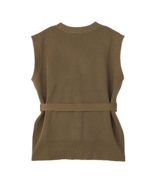 AMERICAN HOLIC 金ボタンニットジレ Khaki