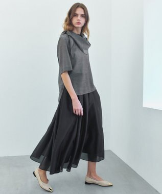 BEIGE， CLARK / タックボリュームスカート Navy