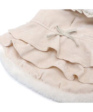 PET PARADISE ペットパラダイス フリルポンチョ 《ホワイト》  中型犬 大型犬 ホワイト