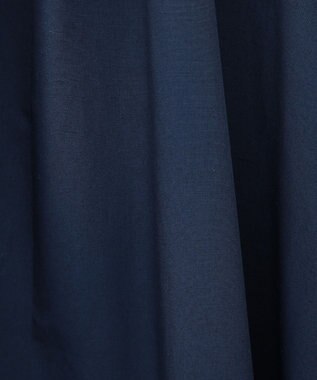 Green Parks ボウタイリボン付裾バルーンシャツワンピースⅡ Navy