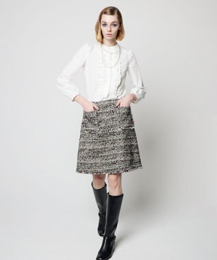 TOCCA CAMELOT TWEED スカート ブラック系