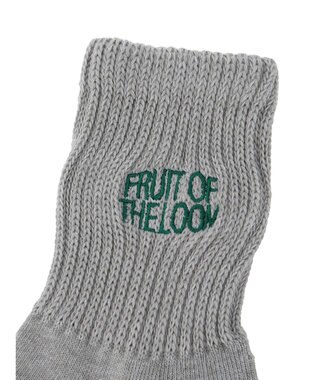 Green Parks ■ＦＲＵＩＴ　ＯＦ　ＴＨＥ　ＬＯＯＭ　３Ｐロゴ刺繍ソックス Mix
