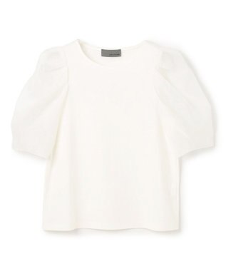 uncrave ダブルフェイスジャージー オーガンジーコンビトップス オフ