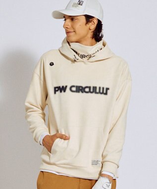 PW CIRCULUS 2025 NEW！【手洗い洗濯可】【MEN】キャットグラフィック スエードライク デタッチャブルフーディ ゴルフ
