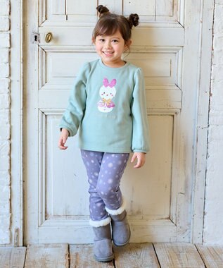 ANY KIDS 7days裏シャギー総柄パンツ スノーフレーク