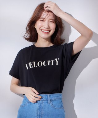 ANY ドルマンスリーブロゴTシャツ ブラック