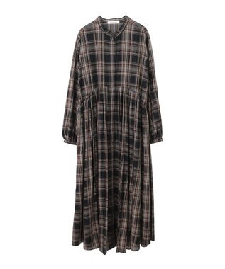 AMERICAN HOLIC エコベロアソートギャザーワンピース Check