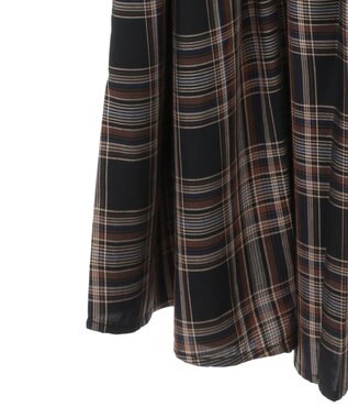 AMERICAN HOLIC エコベロアソートギャザーワンピース Check