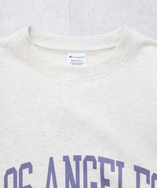 earth music&ecology チャンピオン　ｅｍａｅプリント裏毛プルオーバー Oatmeal