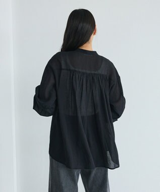 CRAFT STANDARD BOUTIQUE ウ゛ィンテージボイルロングスリーブブラウス Black