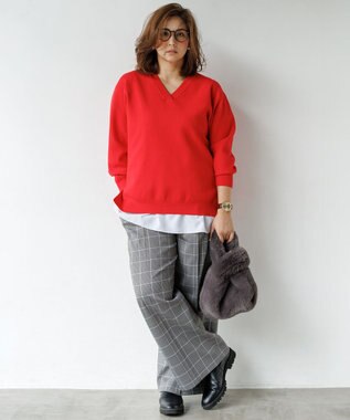 23区 L 【Lサイズ限定/好評につき新色追加】ナチュラルコットンベア タンクトップ ホワイト系