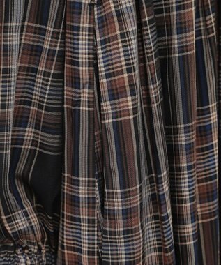 AMERICAN HOLIC エコベロアソートギャザーワンピース Check